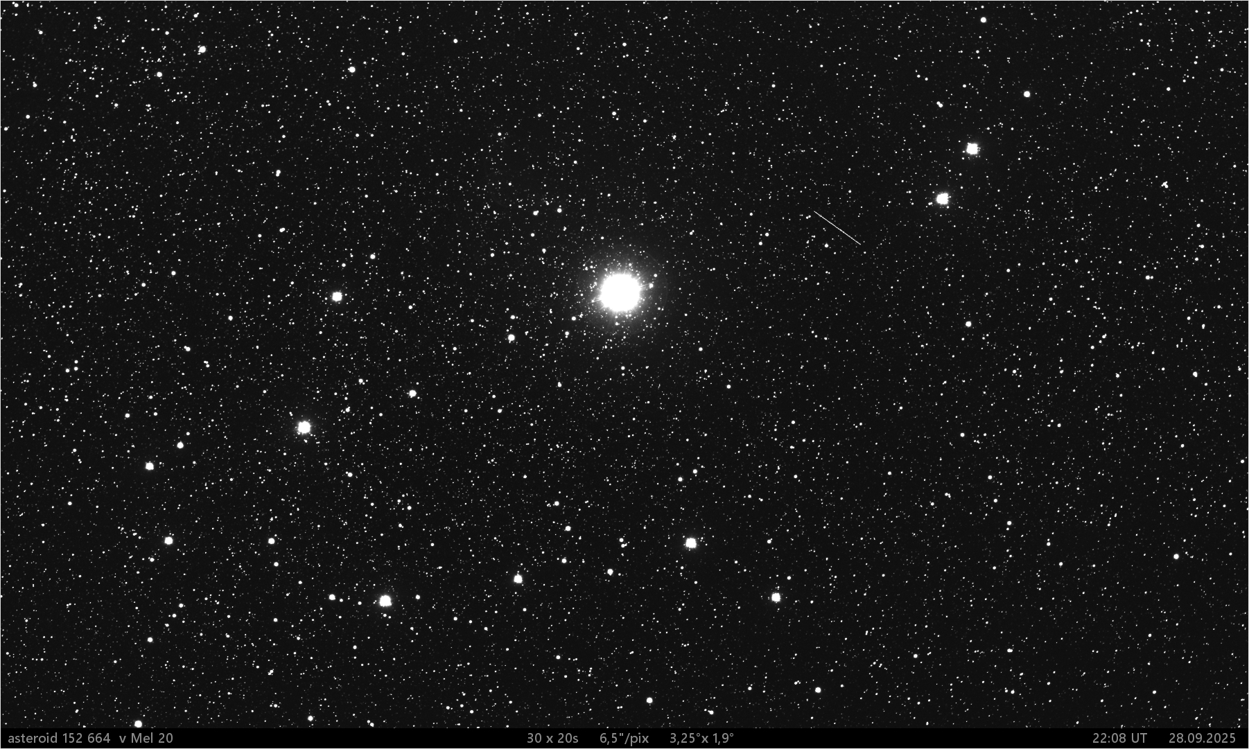 blízkozemní asteroid 152 664 v Mel20