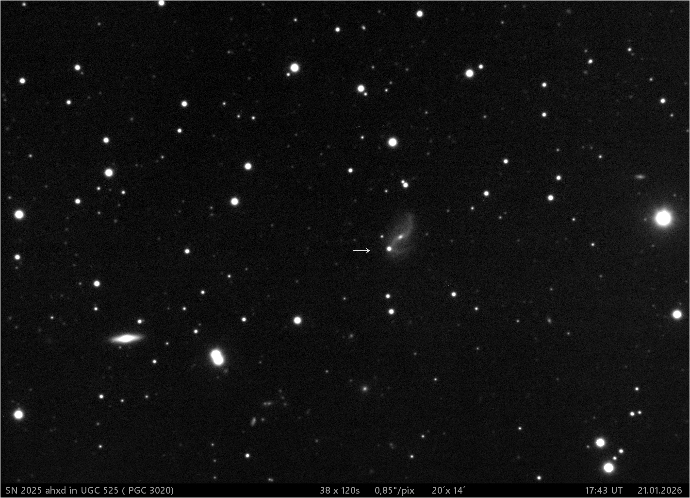 supernova SN 2026 ahxd v UGC 525